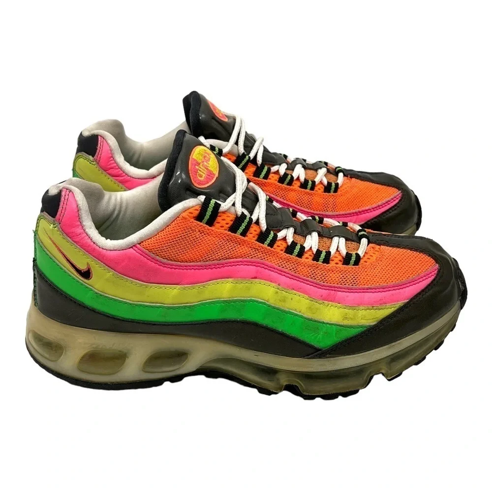 Nike Air Max 95 360 Neon Rainbow Athletic Training Shoes Men’s 8 - Picture 1 of 14